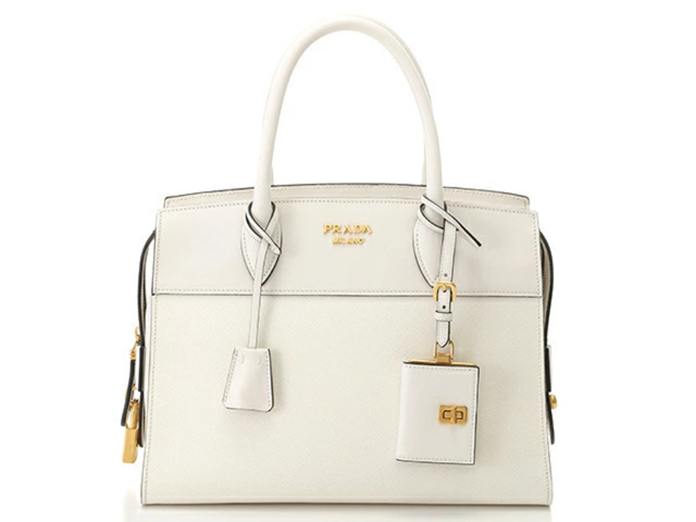 Prada Bag Shoulder Esplanade Saffiano White